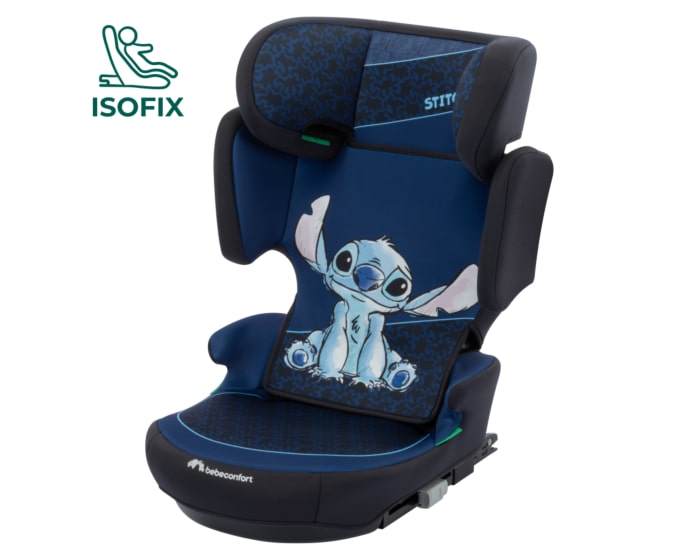 8101074020_2025_withicon_Bebeconfort_Disney_carseat_toddlerchildcarseat_RoadFixiSize_Blue_AuthenticStitch_Safeateveryage_3qrt